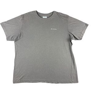 Columbia Shirt Men's Extra Extra Large Gray Short Sleeve Outdoor Hiking Omni Top